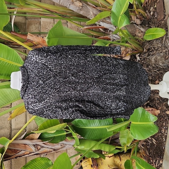 Rachel Rachel Roy black silver metallic cardigan small - Picture 3 of 6